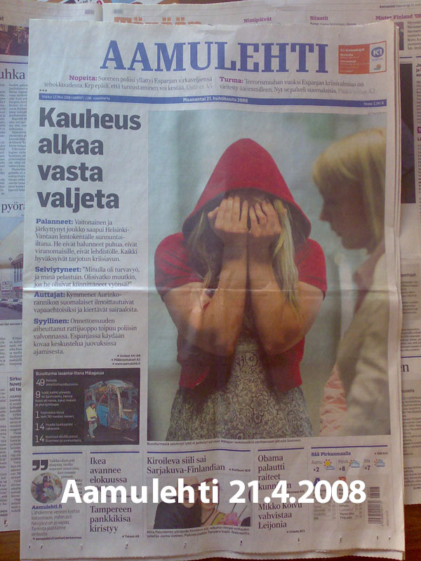 Aamulehti 21.04.2008