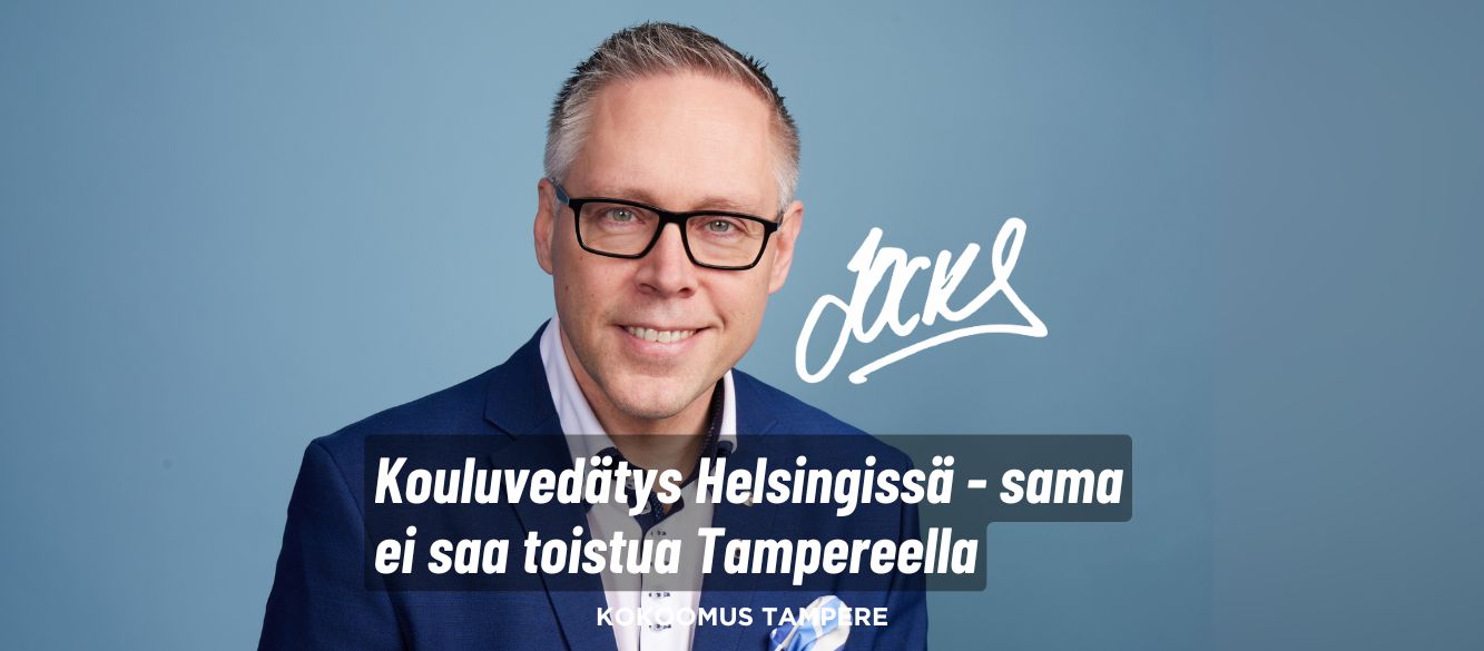 Kouluvedätys Helsingissä – sama ei saa toistua Tampereella