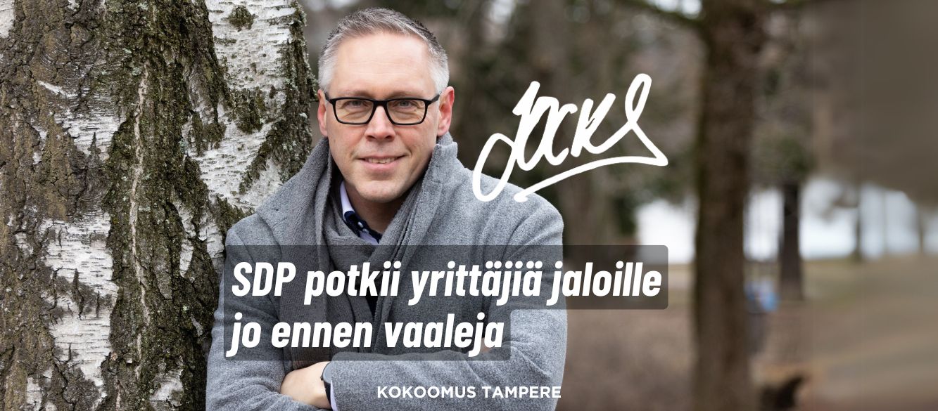 SDP potkii yrittäjiä jaloille jo ennen vaaleja
